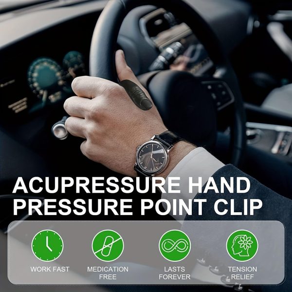 Sugar Control Li4 Acupressure Point Clip Wearable – Supporting Acupressure Relaxation, Stress Alleviation, Tension Relief And Headache Relief Hand Clip Migraine Pressure Point Clip – Original